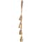 29" Metal Handmade Decorative Cow Bell with Jute Hanging Rope